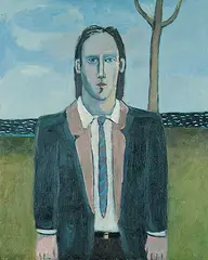 Fred MacLean, Self Portrait, 1986, oil on canvas