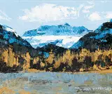 John Arthur Matthews, Larch Valley Study, 1998, acrylic on canvas board