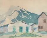 Janet Holly Middleton, Log Cabin in Banff #3/22