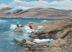 Anna T Noeh, Pangurtung, 1970, 1970, watercolour on paper
