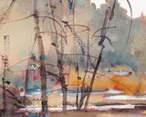 Ruth H. Sawatsky, Untitled - Forest Glade, watercolour on paper