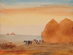 Owen P. Staples, The Prairie 1922, 1922, watercolour on paper