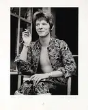 David Bowie - 1972 #7/50 by Barrie Wentzell, 1972, black and white photograph on paper, sold Mar 2007