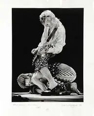 Barrie Wentzell, Mick Ronson and David Bowie - 1973 #6/50, 1973, black and white photograph on paper