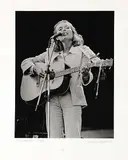 Joni Mitchell - 1974 #6/50 by Barrie Wentzell, 1974, black and white photograph on paper, sold Mar 2007