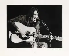 Barrie Wentzell, Neil Young - 1971 #6/50, 1971, black and white photograph on paper