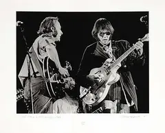 Barrie Wentzell, Steve Stills and Neil Young - 1974 #6/50, 1974, black and white photograph on paper