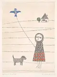Keiko Minami, Untitled - Girl with Kite #Epreuve d'Artiste