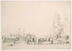 Ernest Stephen Lumsden, Douglas St., Victoria, Aug. 9, 1910, 1910, etching on paper