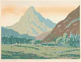 Ella Ashbridge Richards, Pilot Mountain, Banff #10/50, colour silkscreen on paper