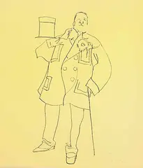 Harold Town, Untitled - W.C. Fields #16/190, lithograph on paper