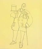 Harold Town, Untitled - W.C. Fields #16/190, lithograph on paper