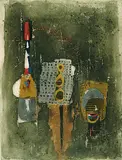 Johnny Friedlaender, Untitled - Abstract - Construction #28/55