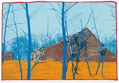William Harry Lobchuk, Dominik's Barn #1/30, 1974, colour silkscreen on paper