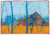 William Harry Lobchuk, Dominik's Barn #1/30, 1974, colour silkscreen on paper