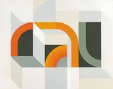 Gordon A. Smith, Twist Variation #17/60, colour silkscreen on paper