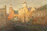 Donald Besco, Early Morning, Paris, Ont., oil on wood board