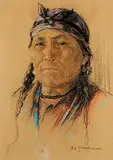 Nicholas Raphael de Grandmaison, Untitled - Portrait of an Indian