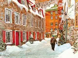 Luc Deschamps, Typical Old Quebec, 2006, oil on canvas