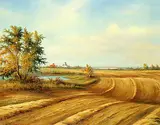 Jonn Einerssen, Golden Oldie, 1998, oil on hard board