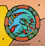 Norval Morrisseau, Medicine Wheel, 1978, acrylic on canvas