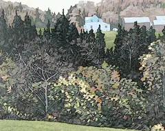 Edelweiss Valley by Deborah Lougheed Sinclair, 1983, acrylic on canvas, sold Nov 2006
