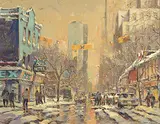 Arto Yuzbasiyan, Rex Hotel, Queen St. West, Toronto, 2003, oil on wood board