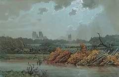 Eugen Krüger, Untitled - A Parade of Troops, 1870, watercolour and gouache on paper