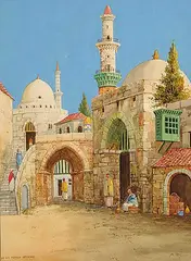 An Old Moorish Archway by James McGavin Greig, watercolour on paper, sold Nov 2006