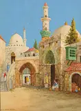James McGavin Greig, An Old Moorish Archway, watercolour on paper
