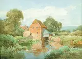 Henry John Sylvester Stannard, Untitled - The Old Mill, watercolour on paper