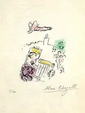 Marc Chagall, Le Roi David #9/40, 1974, colour lithograph on paper