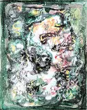 Léon Bellefleur, Sur L'Eau, 1979, mixed media on paper
