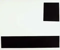 Guido Molinari, Blane/Noir #29/90, 1956, silkscreen on paper