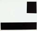 Guido Molinari, Blane/Noir #29/90, 1956, silkscreen on paper