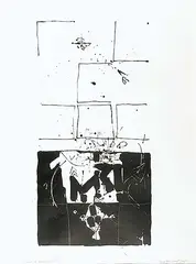 Serge Tousignant, - Plus +, Et Carres Ouverts #11/14, 1965, lithograph on paper