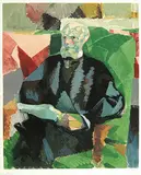 Jacques Villon, Monsieur Duchamp #78/125, 1962, colour lithograph on paper
