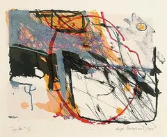 Serge Tousignant, Cycle #6/8, 1964, colour lithograph on paper