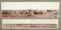 Edmond Auclair, Untitled - Two Views of Nanton, 1905, black and white photograph on paper