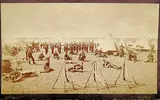 Oliver B. Buell, 8368 91st Regiment Encampment at Qu'Apple Station NWT [sic], black and white photograph on paper