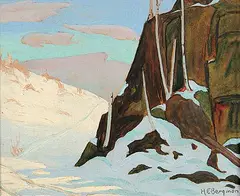 Henry Eric Bergman, Wind Swept, 1941, oil on paper board