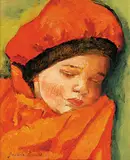 Joseane Brunelle, Sleepy Head, oil on canvas