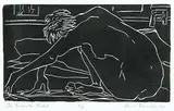 Laurel J.V. Cormack, The Favourite Model #6/9, 1993, lino block on paper