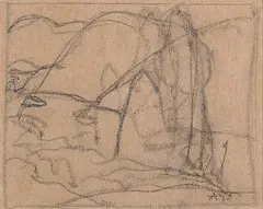 Arthur Lismer, Untitled - Sketch for Painting, graphite on paper