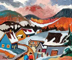 Yvon Provost, Ste. Emilie, oil on hard board
