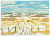 Prairie Fields #13/50 by John Harold Thomas Snow, 1982, colour lithograph on paper, sold Nov 2006