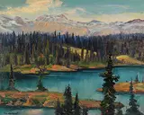 George H. Southwell, Forbidden Plateau, Vancouver Island, oil on canvas board