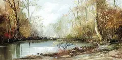 Spring by Tinyan Chan, oil on canvas, sold Nov 2006