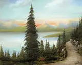 Maisie Wride, Leonard Road, BC, pastel on paper