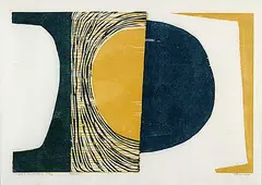 Marion Florence Nicoll, Maybe To-Morrow #48/50, 1965, colour wood block on paper
